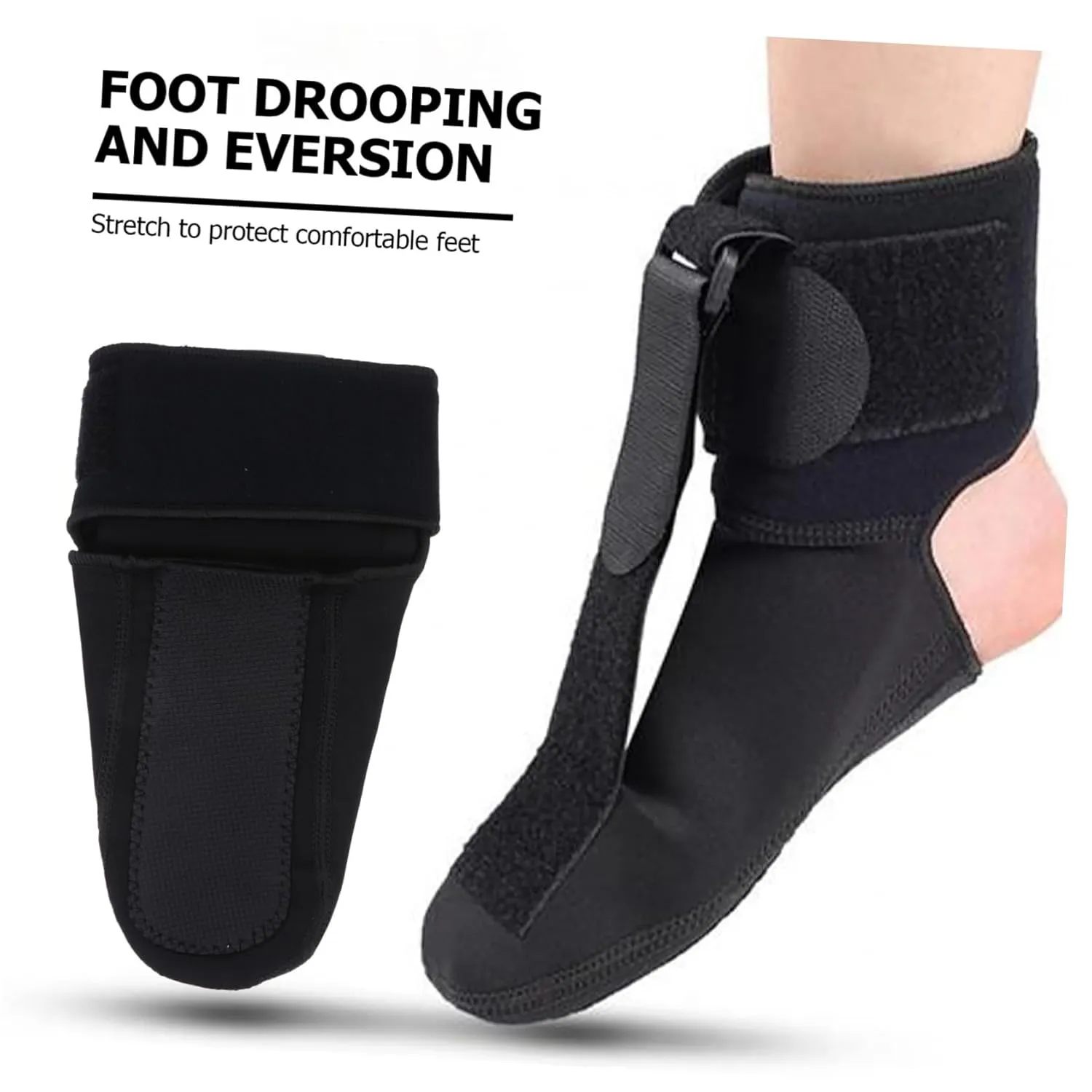 ERINGOGO 1Pc Foot Drop Corrector Splint Support Brace for Plantar Ankle Protection and Rehabilitation Breathable Material for Comfort