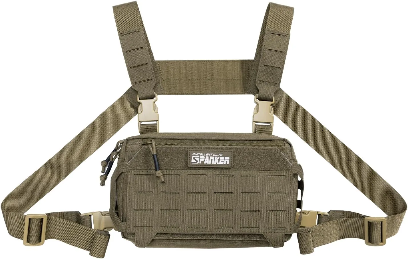 EXCELLENT ELITE SPANKER Tactical Chest Rig Pack EDC Chest Bag Molle Utility Chest Pouch for Outdoor Hunting Workouts Hiking