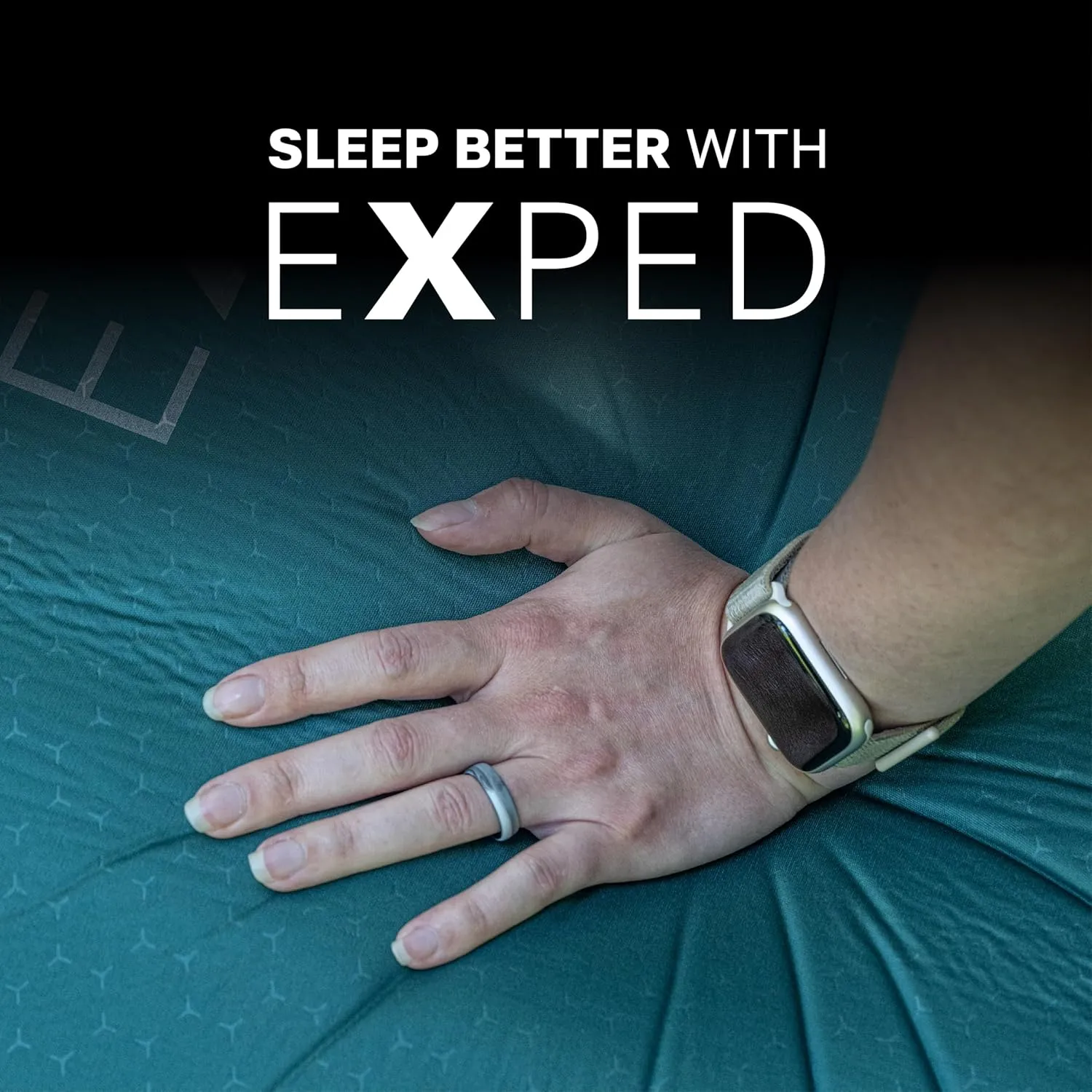 Exped MegaMat Long X-Wide - Self Inflating Soft Car Sleeping Mat, 4” Foam Pad, Pump Included
