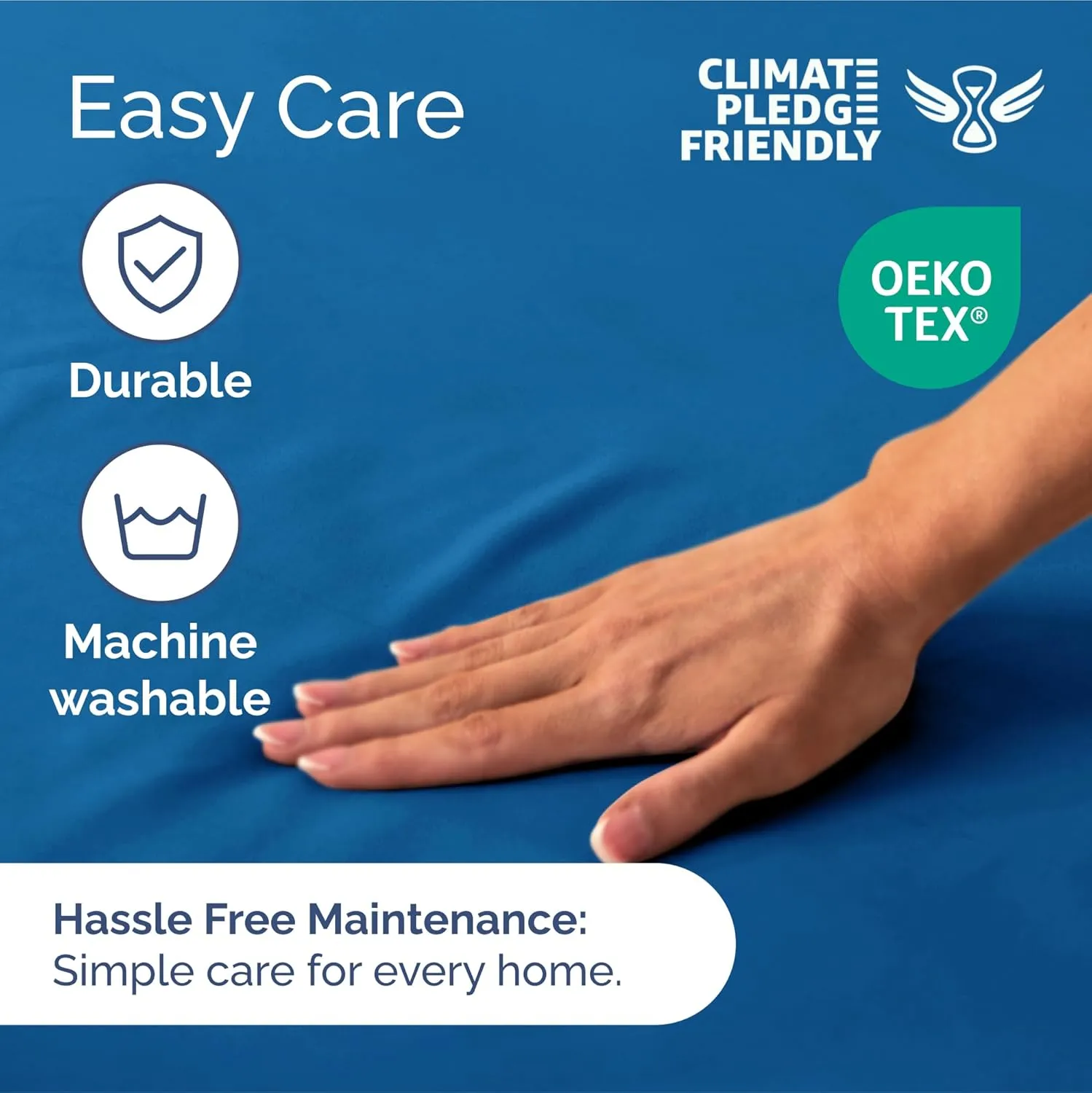 Extra Deep Queen Fitted Sheet - Hotel Luxury Single Fitted Sheet Only - Easily Fits 18 inch to 24 inch Mattress - Ultra Soft, Wrinkle & Fade Free w/Extra Deep Pocket - Breathable & Comfy - Royal Blue