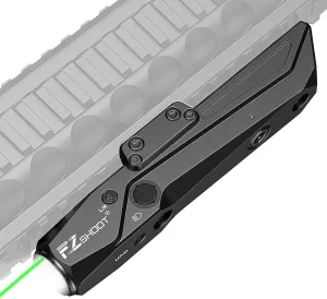 EZshoot 1700 Lumens Tactical Laser Light Combo for Rifle with Magnetic Rechargeable, AR Laser Light Combo Compatible with Picatinny Rail and M-Rail, Rifle Flashlight for Home Defense, Hunting