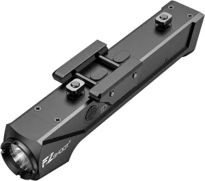 EZshoot 1800 Lumens Rifle Light Compatible with Picatinny and M-Rail, Rifle Flashlight with Magnetic Rechargeable, Tactical Flashlight with Strobe for Home Denfence, Hunting