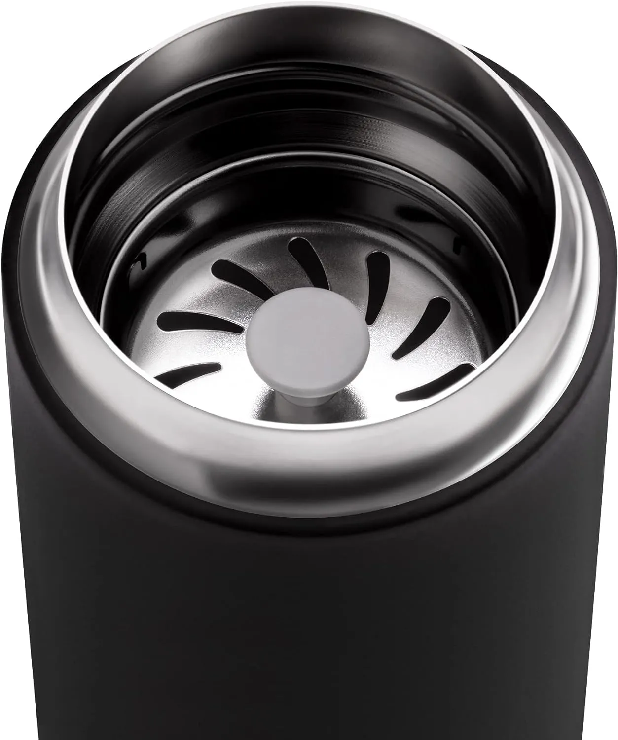 Fellow 12 oz Carter Move Travel Mug - Vacuum-Insulated Stainless Steel Travel Coffee Mug - Coffee Tumbler with Ceramic Interior and Splash Guard - Matte Black