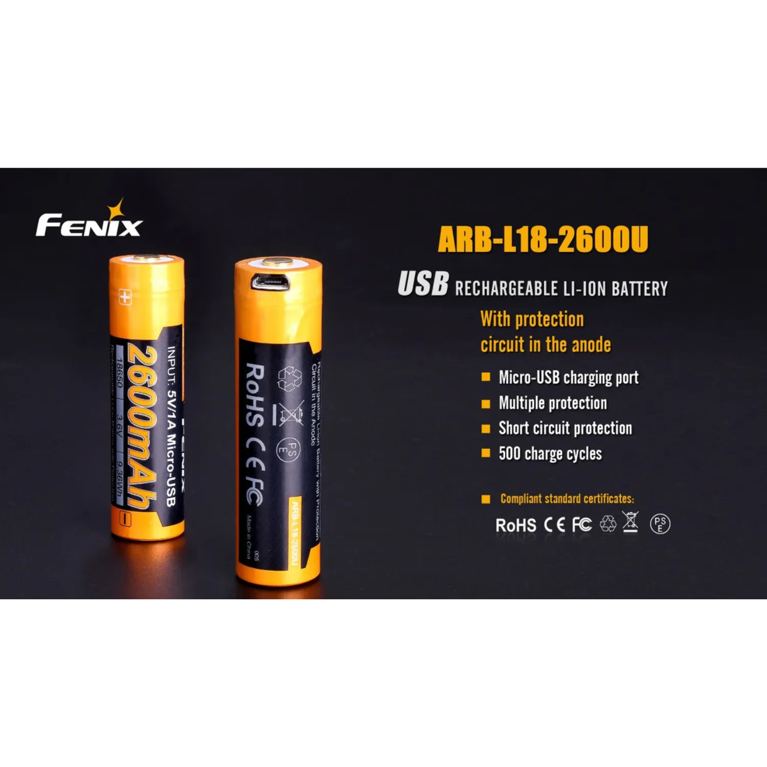 FENIX - ARB L18 - Rechargeable Batteries