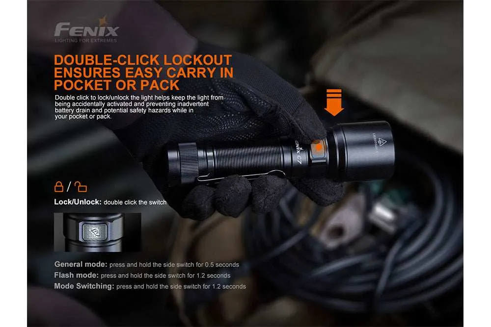 Fenix C7 High-performance Rechargeable LED Flashlight - 3000 Lumens