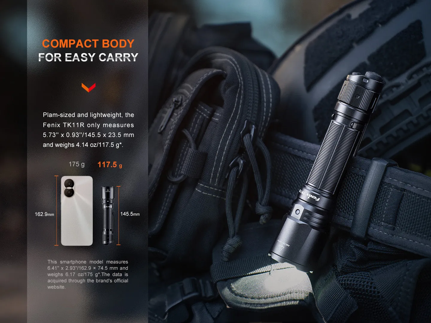 Fenix TK11R Compact Tactical Flashlight