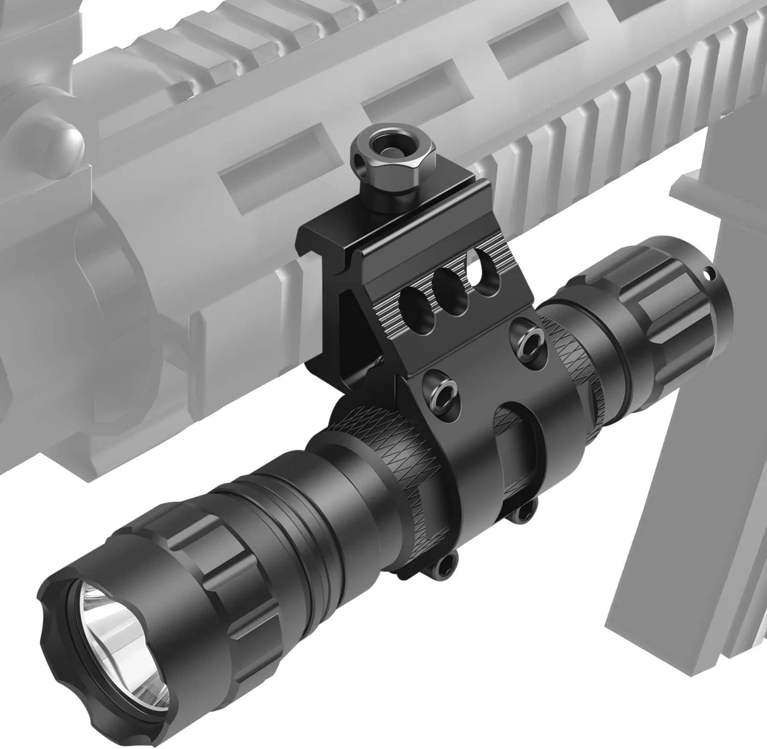 Feyachi FM13 Offset Flashlight Mount - Picatinny Flashlight Holder