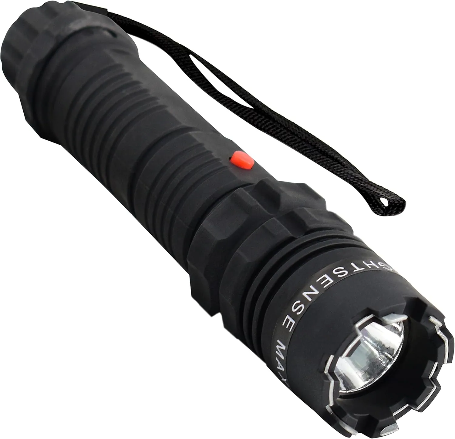 Fightsense Heavy Duty Flashlight Stun Gun for Women Self Defense - Rechargeable Batteries - Bright LED Flashlight with Three Modes for Men Or Women