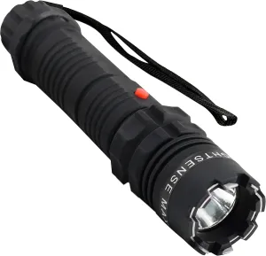 Fightsense Heavy Duty Flashlight Stun Gun for Women Self Defense - Rechargeable Batteries - Bright LED Flashlight with Three Modes for Men Or Women