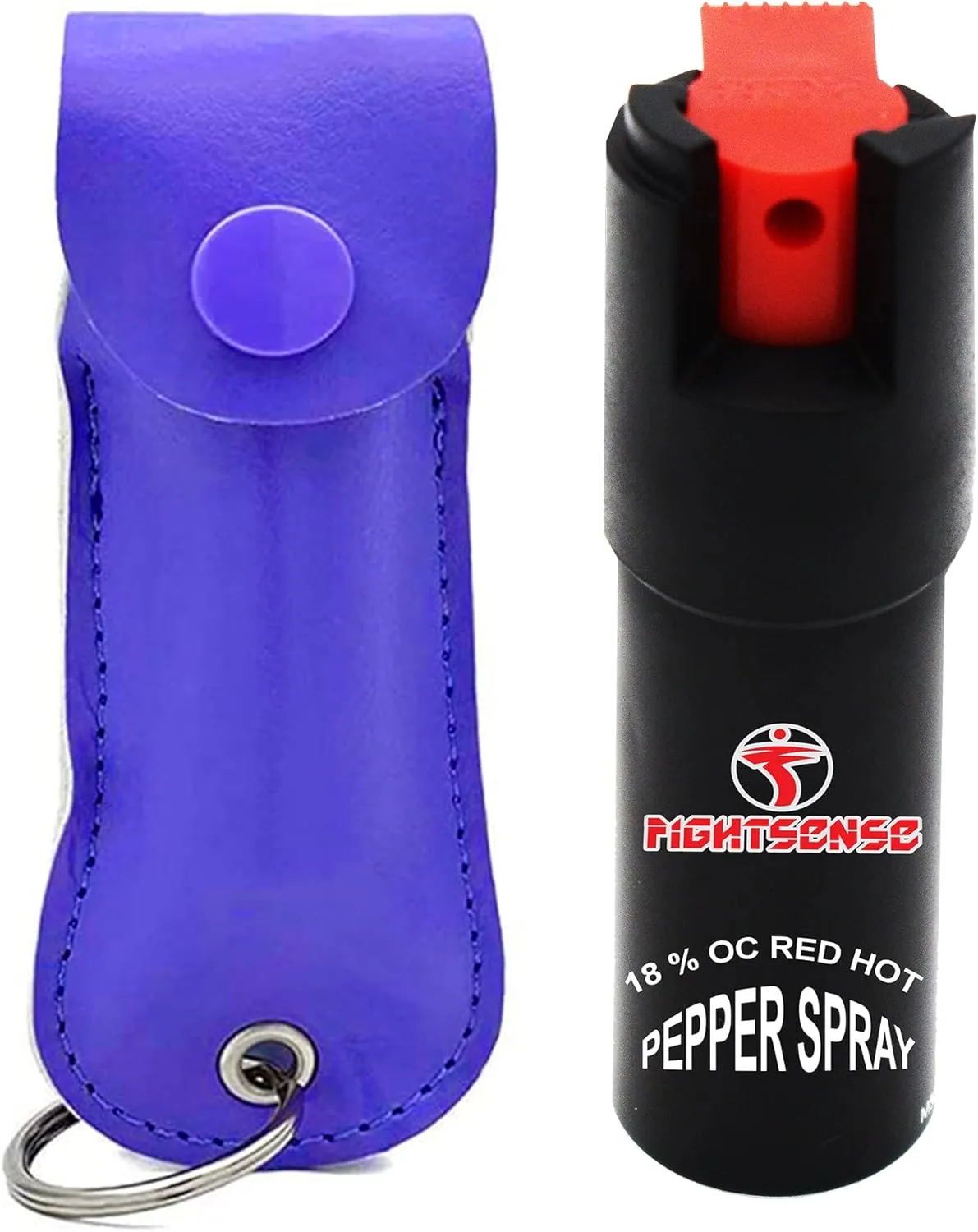 Fightsense Heavy Duty Women Self Defense Kit with Stun Gun 50Billion and Pepper Spray, Rechargeable Battery with LED Tactical Flashlight
