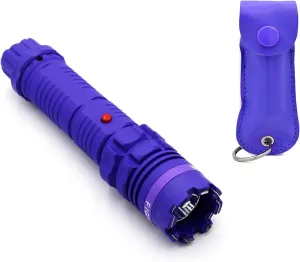Fightsense Heavy Duty Women Self Defense Kit with Stun Gun 50Billion and Pepper Spray, Rechargeable Battery with LED Tactical Flashlight