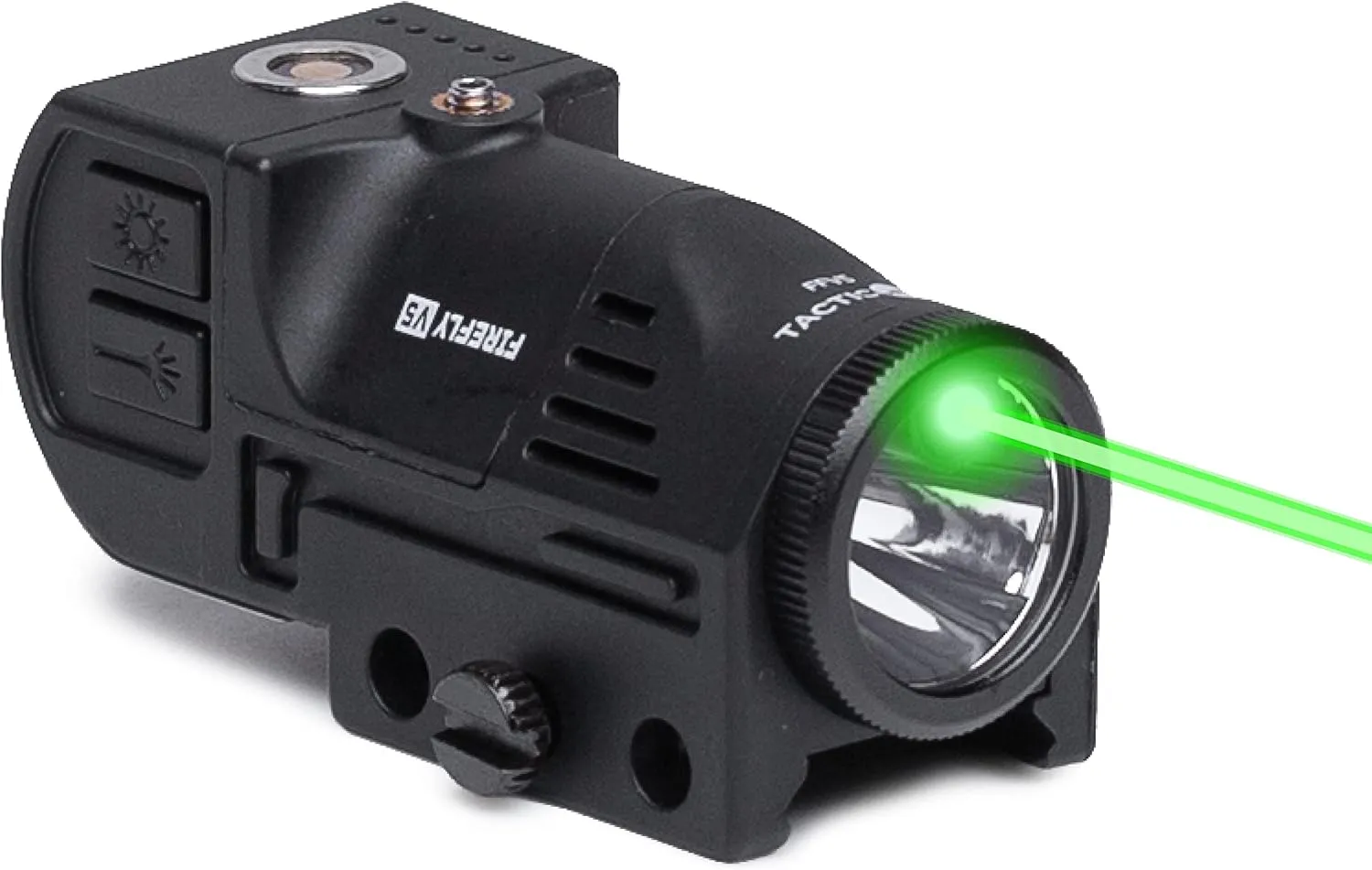 Firefly V5 Rechargeable Gun Light Laser Flashlight Pistol Combo | Combat Veteran Owned Company | 500 Lumens Tactical Flash Light with Laser for Handgun Rifle Shotgun