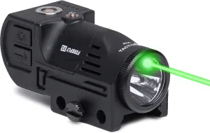 Firefly V5 Rechargeable Gun Light Laser Flashlight Pistol Combo | Combat Veteran Owned Company | 500 Lumens Tactical Flash Light with Laser for Handgun Rifle Shotgun