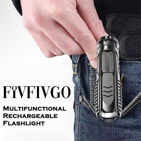 Fivfivgo™ Lampe de poche rechargeable multifonctionnelle