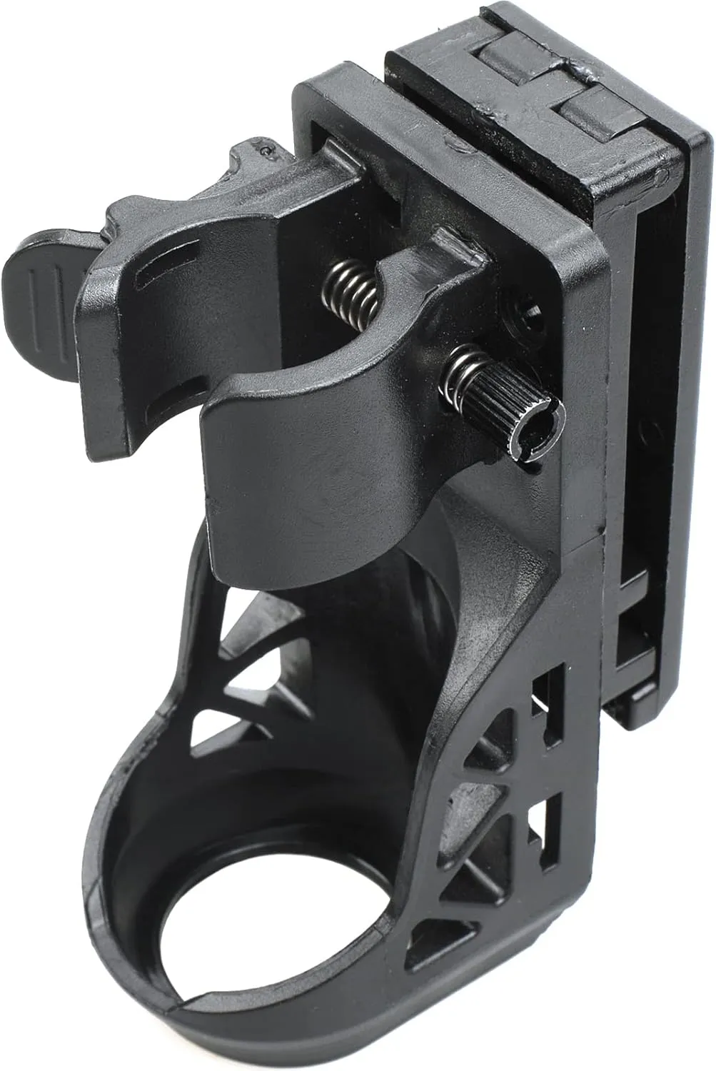 Flashlight Holster for Belt, Flashlight Holder with Lever Side Lock System Rotatable Torch Holder Fit for 1"-1.55" Dia. Flashlight