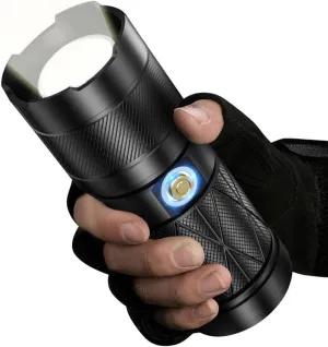 Flashlights High Lumens LED Rechargeable , Tactical Flashlights 120000 Lumens Super Bright led Flashlights , Most Powerful Flashlight Zoomable Waterproof for Camping Emergencies