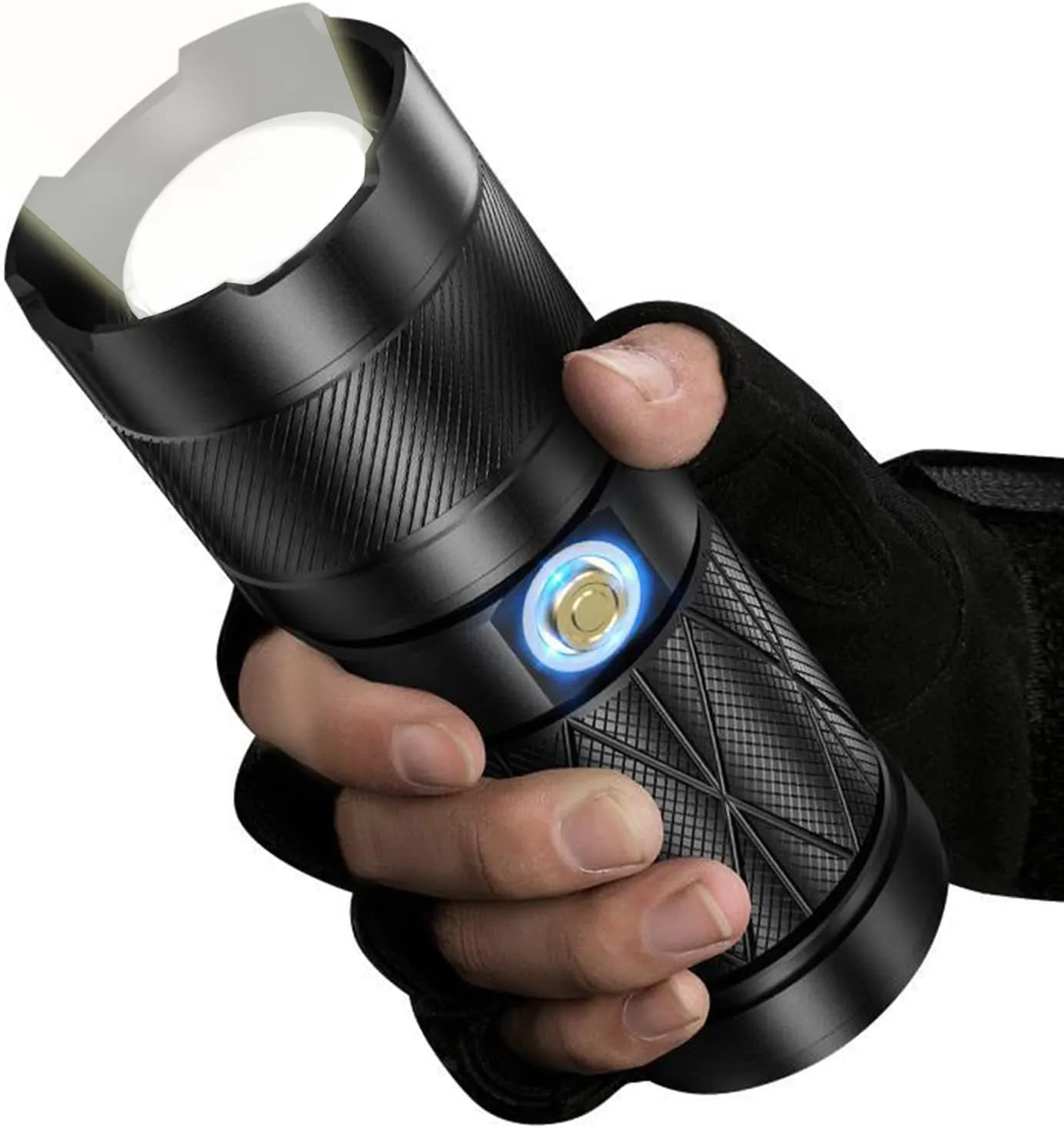Flashlights High Lumens LED Rechargeable , Tactical Flashlights 120000 Lumens Super Bright led Flashlights , Most Powerful Flashlight Zoomable Waterproof for Camping Emergencies