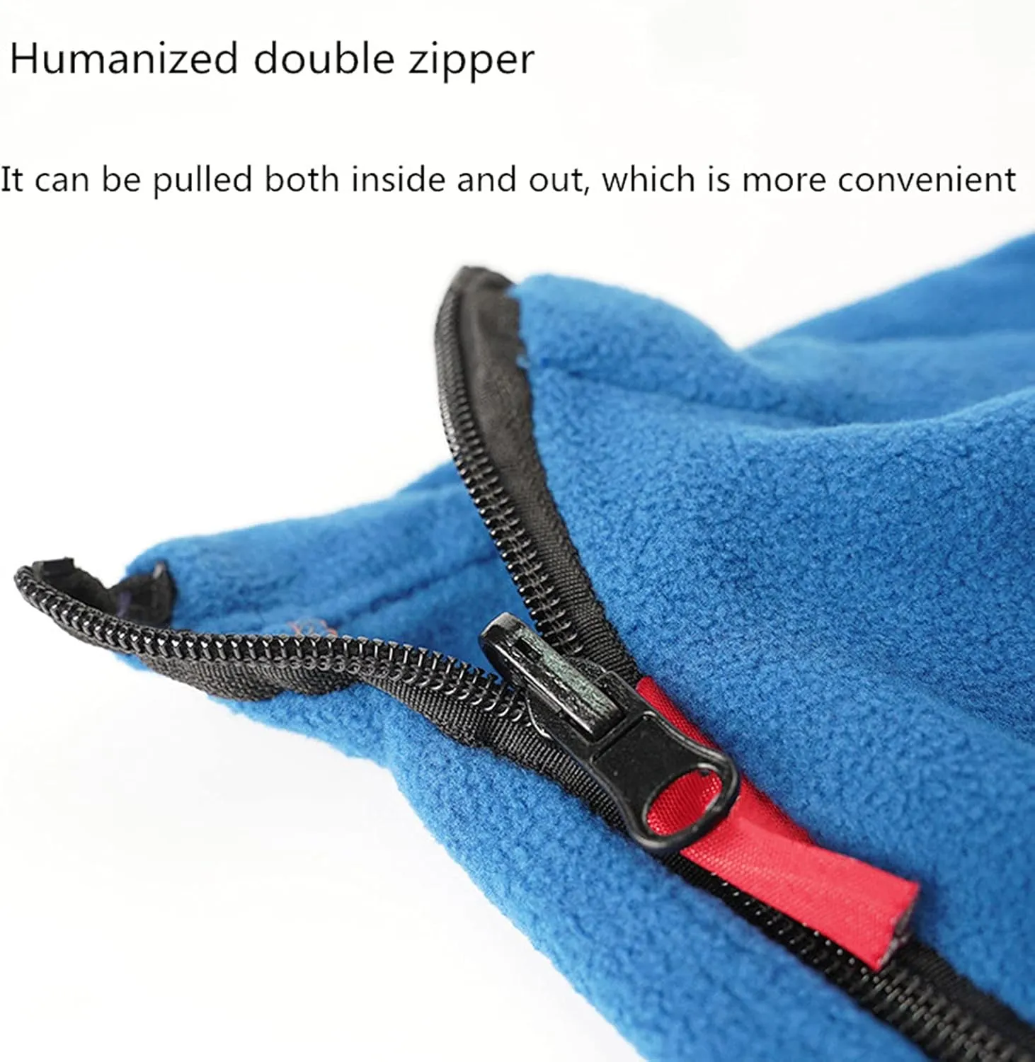Fleece Sleeping Bag Lined with Travel Sheets Camping Sleeping Bag Ultra Light Zipper Storage Bag Zipper Backpack Travel Blanket Hiking 70.8inch