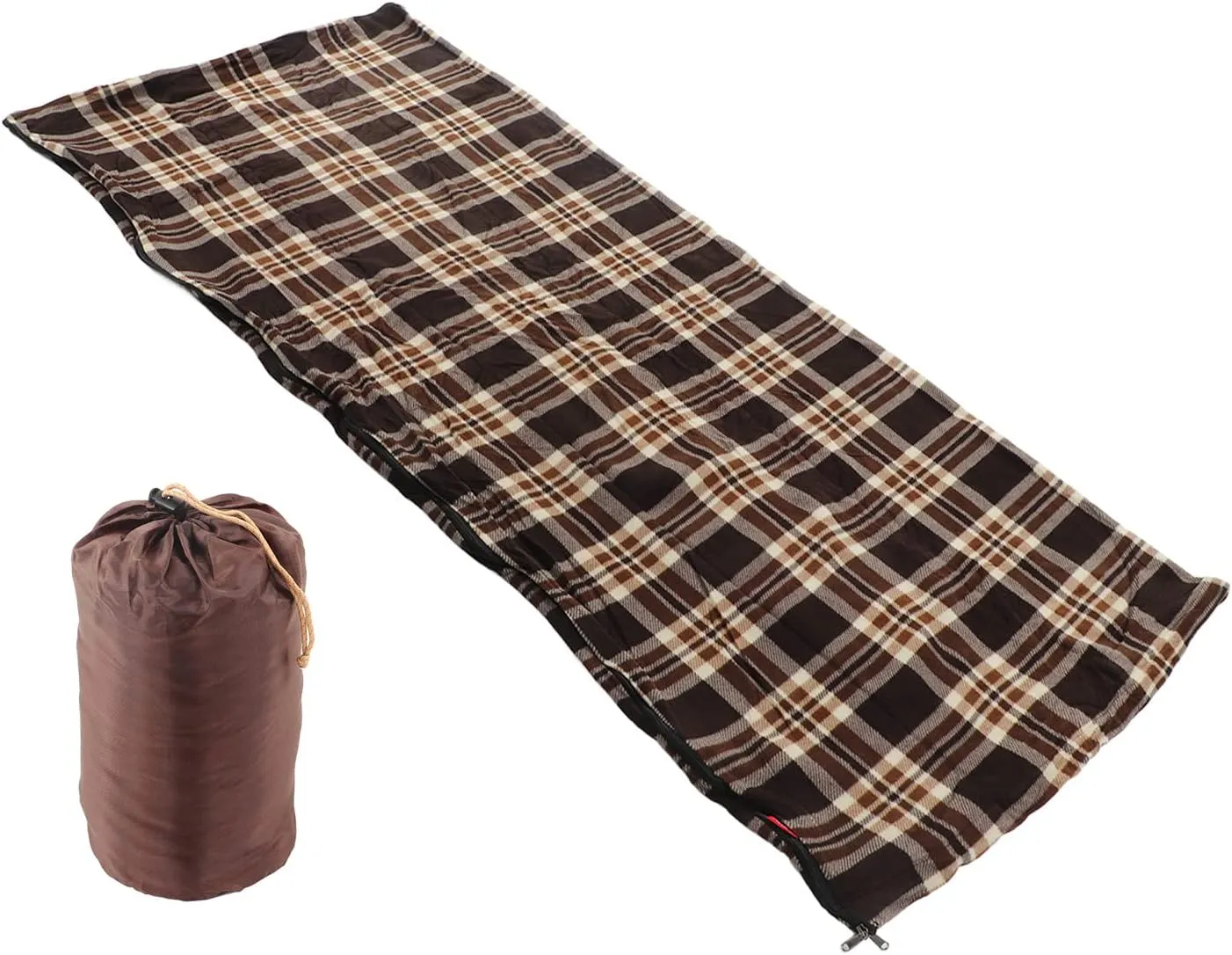 Fleece Sleeping Bag Warm Portable Travel Camping Hiking Climbing Outdoors for Adults