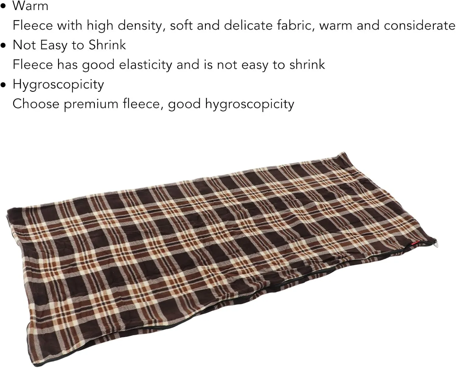 Fleece Sleeping Bag Warm Portable Travel Camping Hiking Climbing Outdoors for Adults