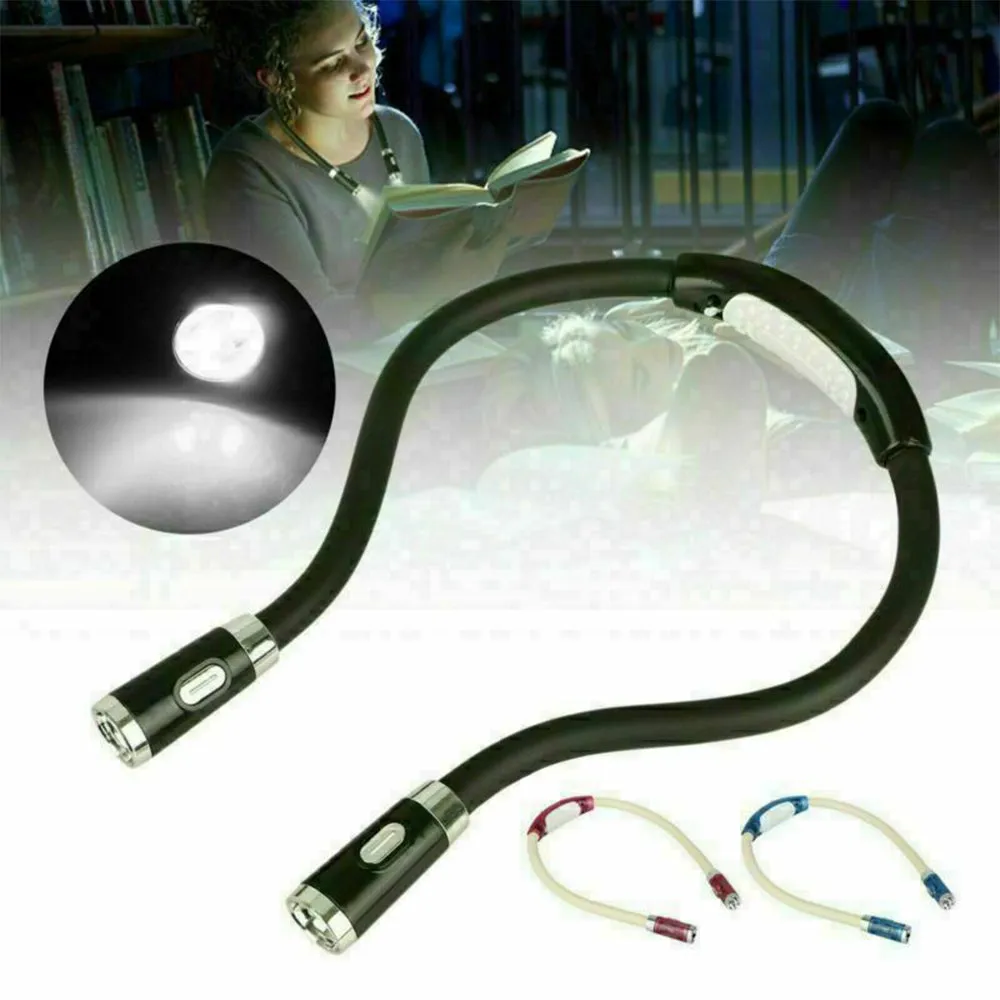 Flexible Handsfree LED Hanging Neck Light Book Reading Camping Light Lamp