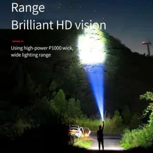 Forceflash Pro Flashlight,Flash Light High Lumens,USB Rechargeable Flashlights,Powerful Multifunctional Strong Light High Lumen Flashlight for Emergencies,Fishing,Camping (1PC)