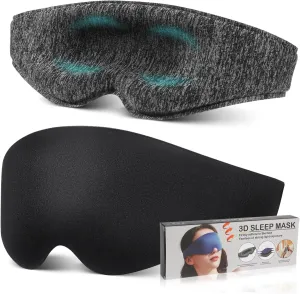 FRCOLOR Sleep Eye Mask with Storage Bag Full Coverage Night Mask for Sleeping Soft and Breathable Material for Napping and Travel Eye Masks for Sleeping for Women