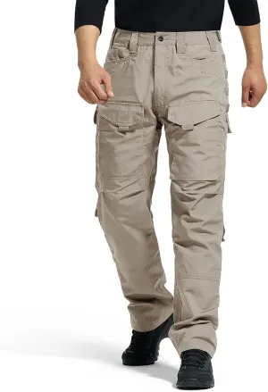 FREE SOLDIER Men's Cargo Pants,Tactical Pants for Men Stretch,Durable Ripstop EDC Work Pants for Hiking
