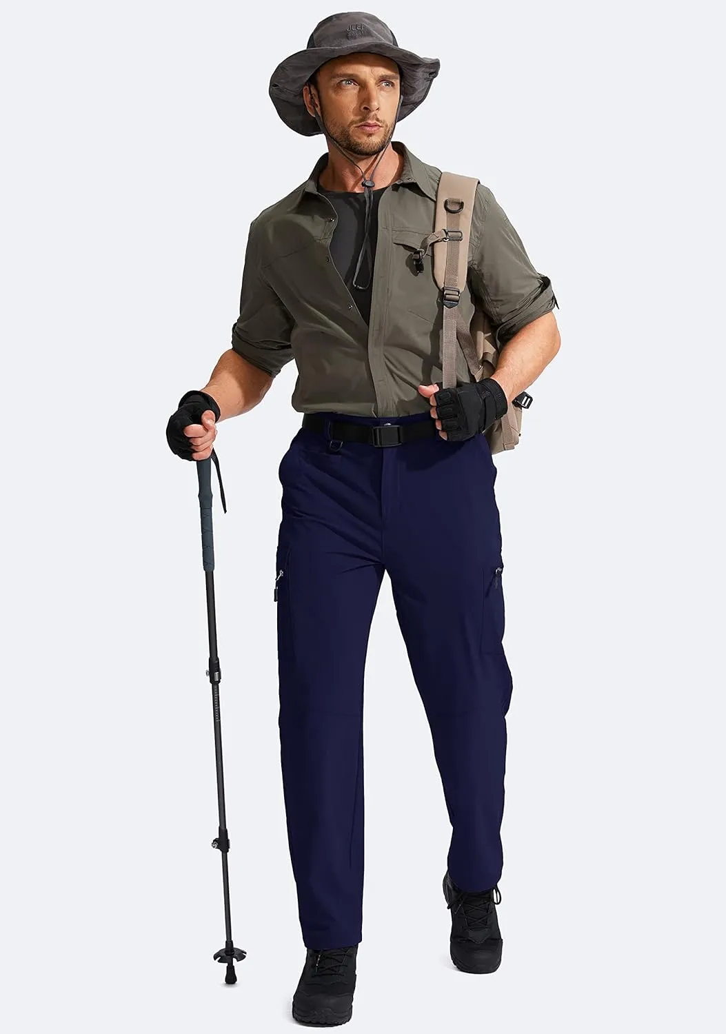 G Gradual Men's Hiking Cargo Pants Water Resistant Quick Dry Lightweight Outdoor Tactical Pants for Men with Multi Pocket