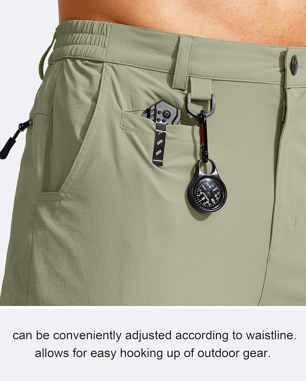 G Gradual Men's Hiking Cargo Pants Water Resistant Quick Dry Lightweight Outdoor Tactical Pants for Men with Multi Pocket