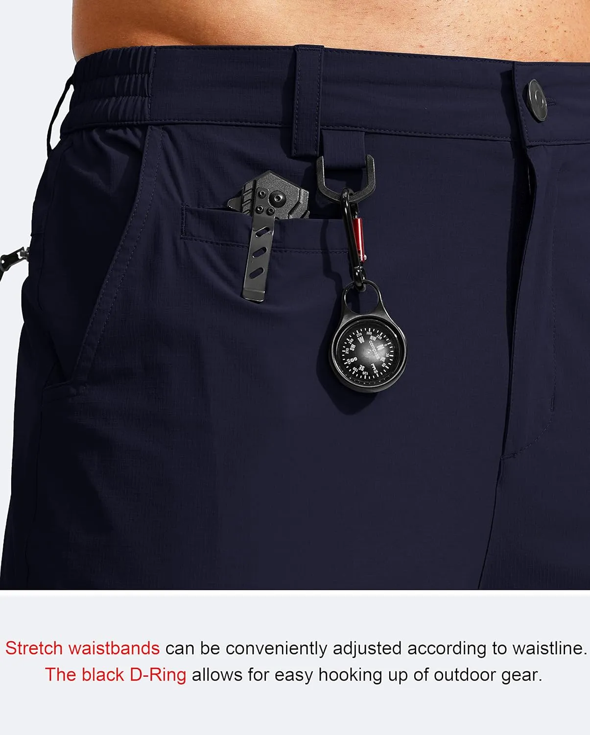 G Gradual Men's Hiking Cargo Pants Water Resistant Quick Dry Lightweight Outdoor Tactical Pants for Men with Multi Pocket