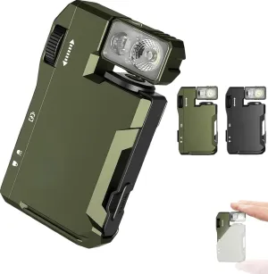 G5 EDC Flashlight — 400 Lumens, Super Bright 3 Modes EDC Flashlight, Rechargeable Mini Flashlight with Magnet, Mini Portable Design for Outdoor, Emergency & Daily (Green)