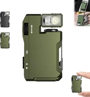 G5 EDC Flashlight Rechargeable, G5 Magnetic Mini Flashlight, 3 Modes 400 Lumens EDC Flashlights with RGB, 180° Rotatable Head, for Outdoor, Home, Car Repair, Emergency (Green 1PC)