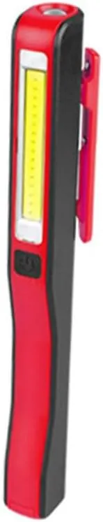 Gadpiparty Pocket Pen Light Camping Night Light Rechargeable Magnetic Strip Rotating Head Red Flashlight Ideal for Work Emergency Auto Repair