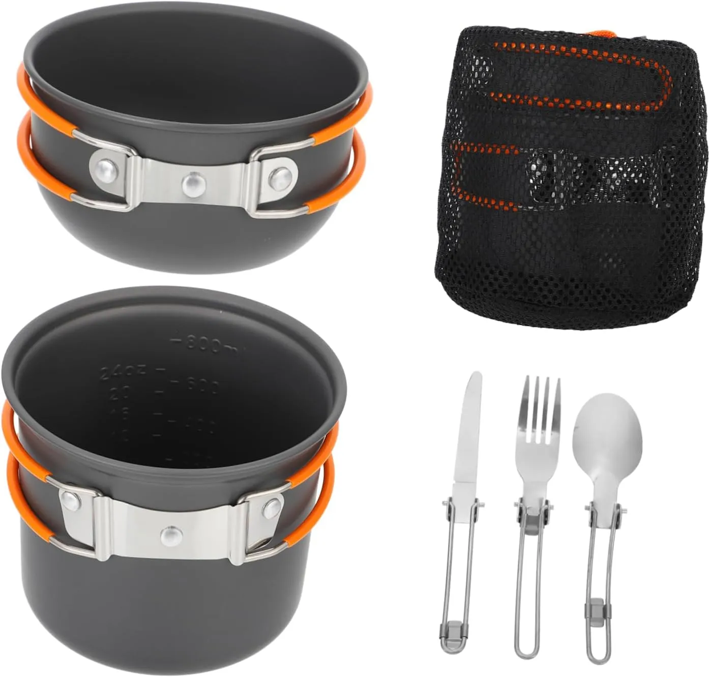 GALPADA 1 Set Camping Picnic Cookware Portable Outdoor Cooking Gear Pan Camping Pans Utensils