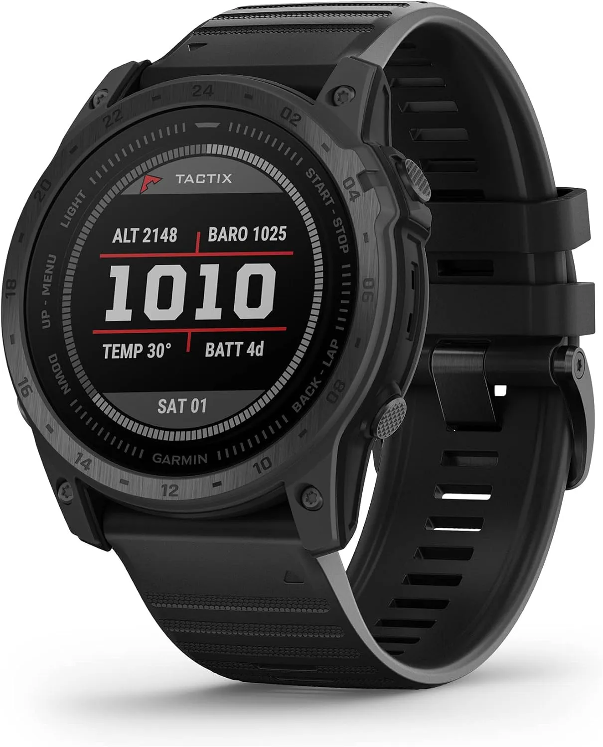 Gamin tactix 7, Standard Edition, Ruggedly Built Premium Tactical GPS Watch with Silicone Band