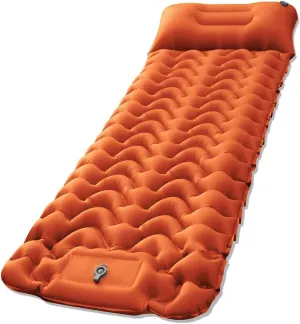 GaRcan Camping Sleeping Mat, Outdoor Super Light Sleeping Mat, Inflatable Sleeping Air Cushion with Built-in Pump (D)