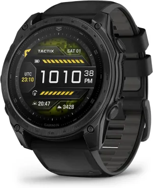 Garmin tactix® 8 51mm, AMOLED Display, Premium Tactical GPS Smartwatch, Includes Applied Ballistics Ultralight™ Solver