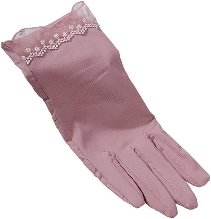 Gloves Women's Breathable Riding Women's Driving Touch Screen Ice Silk Thin Lace
