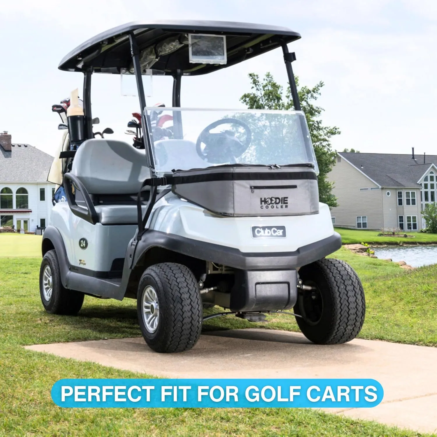 Golf Cart Cooler Bag - Insulated Cooler Bag - Keep Drinks Ice Cold