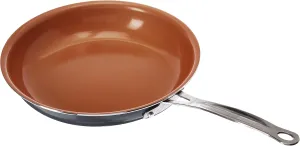 Gotham Steel Ceramic and Titanium Nonstick Fry Pans, Grey, 11"