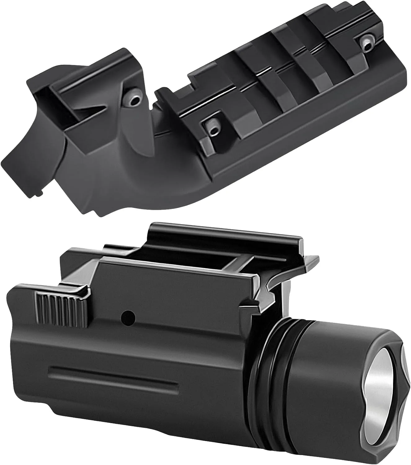 GOTICAL Beretta M9 Mount Picatinny Rail Mount for Hunting Shooting | Beretta M9 Mount Rail Adapter Strong Grips Durable Items (Rail Mount & Flashlight)