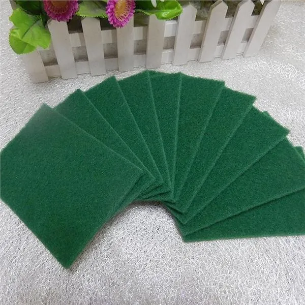 Green Kitchen Scrubber Pads for Utensils and Tiles