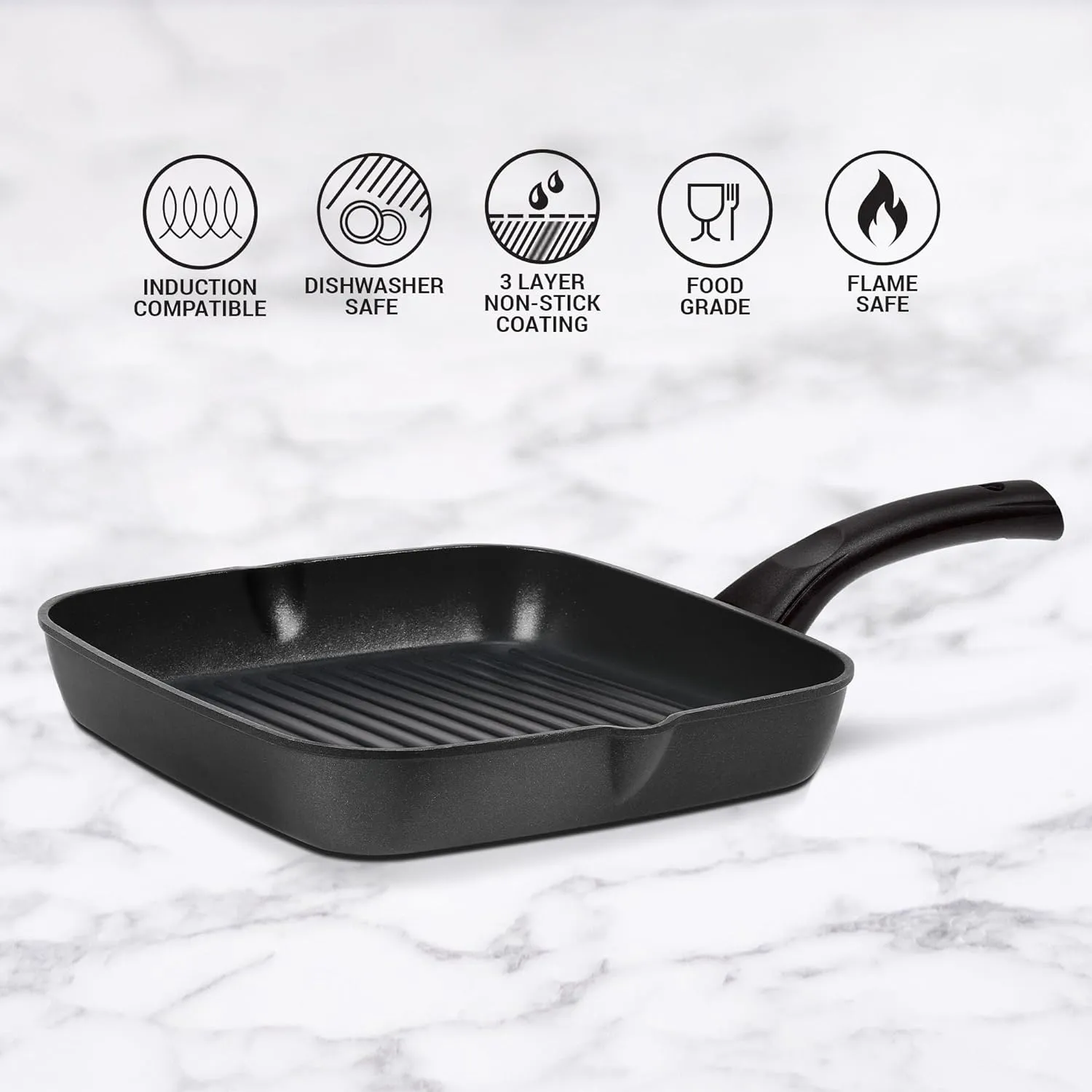 Grill Pan Induction Die Cast (Milton Procook)