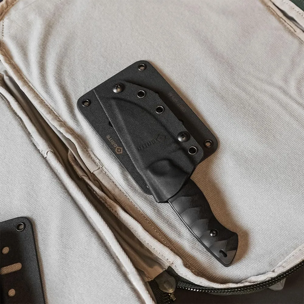 GRITR Kydex Hook & Loop Panel Insert for Holsters, EDC Organizer for Military Gear & Tactical Equipment, Rigid Hook and Loop Panel Backpack Insert w/Hardware Kit