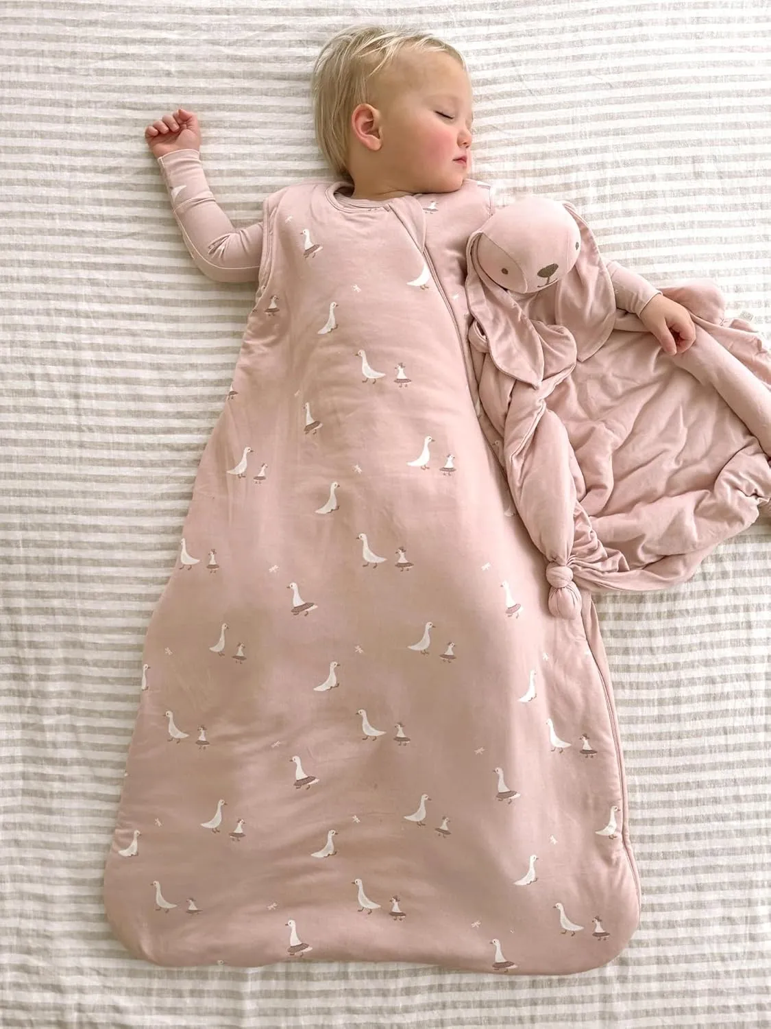 GUNAMUNA günamüna Unisex Baby, Toddler Wearable Blanket, Sleeping Bag Bamboo Rayon, Sleep Sack with Diaper Zipper, 1.0 TOG
