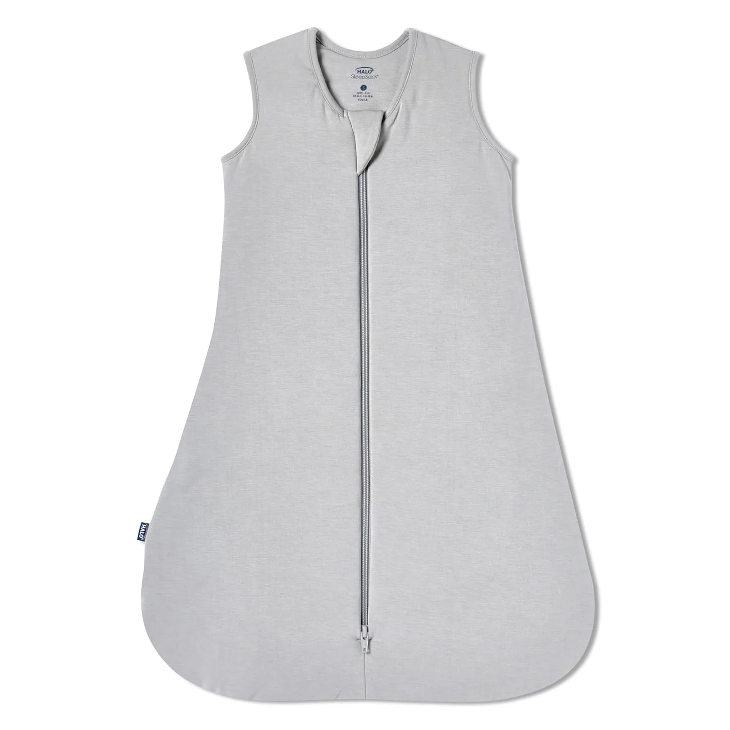 HALO SleepSack SuperSoft Wearable Blanket, Viscose Made From Bamboo, Sleeping Bag for Babies, 1.5 TOG, 18 – 24 Months, X-Large, Storm Grey