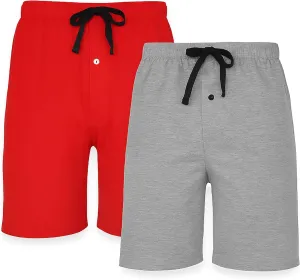Hanes Mens 2 Pack Cotton Sleep Short, 7.5" Inseam, Comfortable and Breathable, Assorted Colors