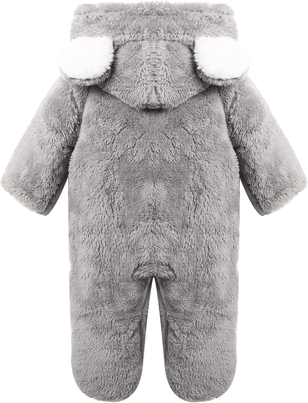 Haokaini Newborn Bear Warmer Snowsuit Cotton Fleece Hooded Romper Jumpsuit for Baby Girls Boys