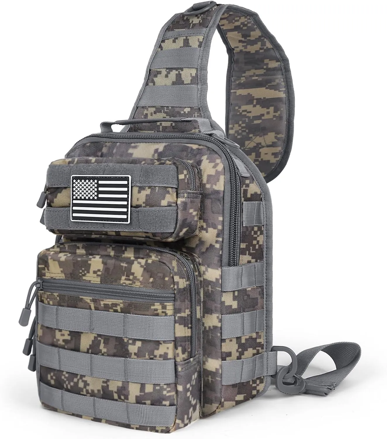 HAOMUK Tactical Sling Bag Backpack Military Rover Shoulder Sling Pack Small EDC Crossbody Chest Bag for Men